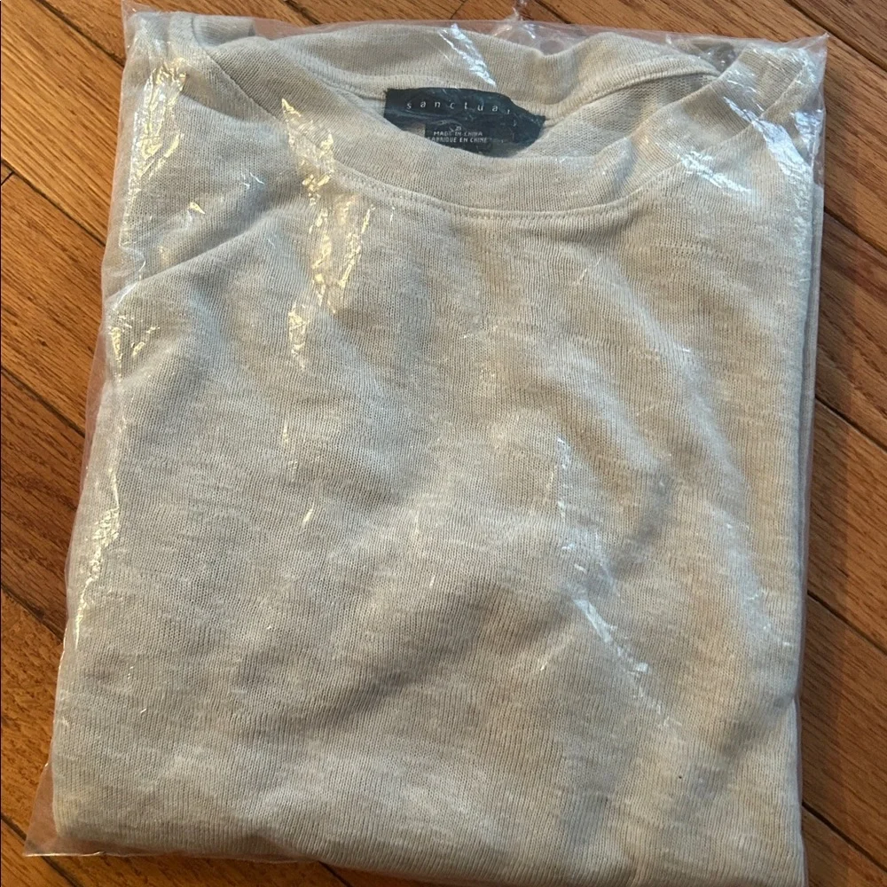 Sanctuary Knot Your Business Knit Top Marshmallow Toast Womens S